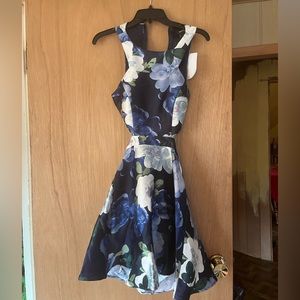 Never worn new with tags floral blue short dress